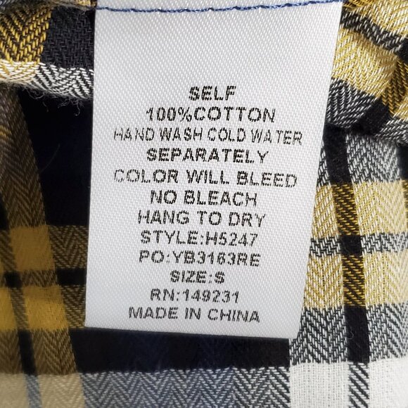 KORI Button Up Plaid Herringbone Casual Western Lightweight Top NEW NWT Size S - Picture 15 of 15